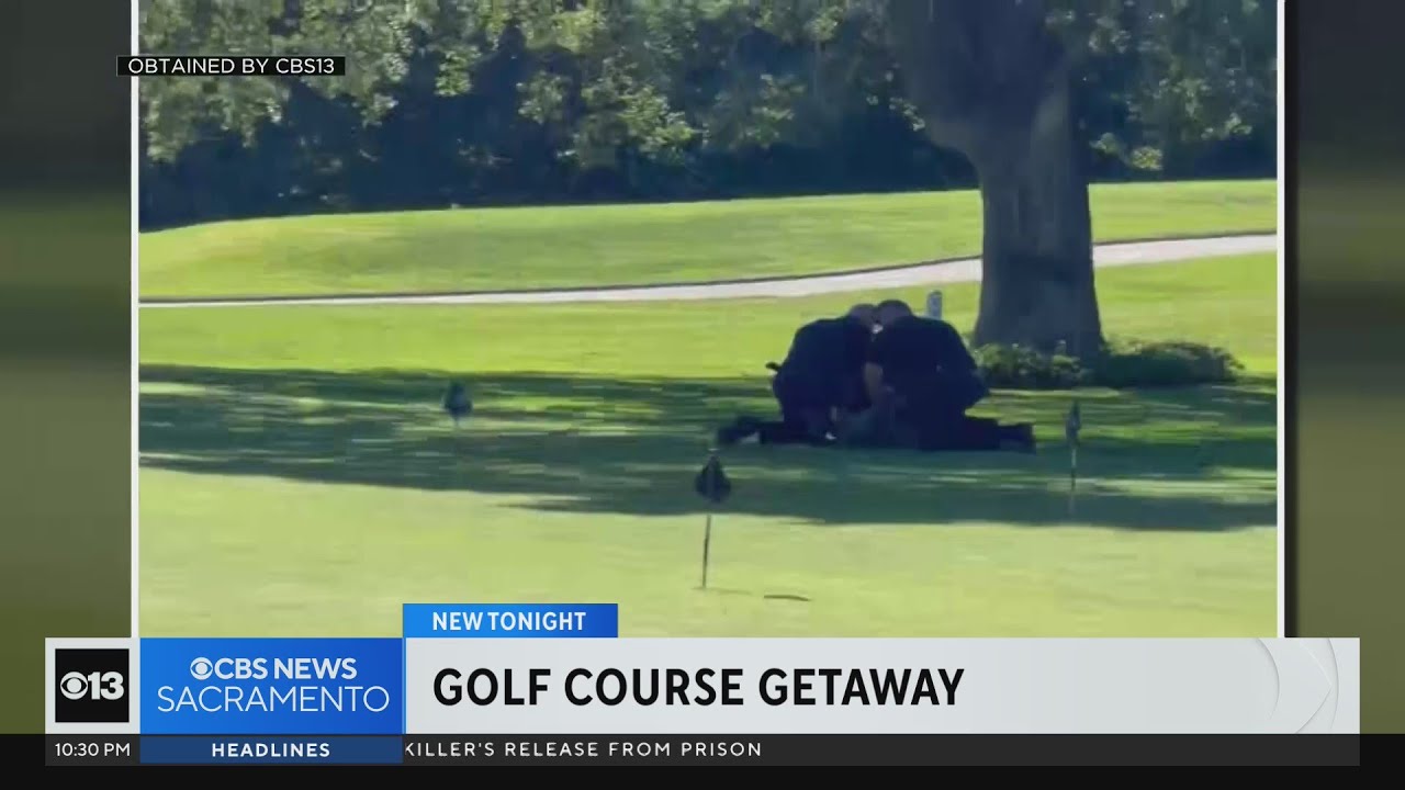 Fairfield police chase down suspect on golf course
