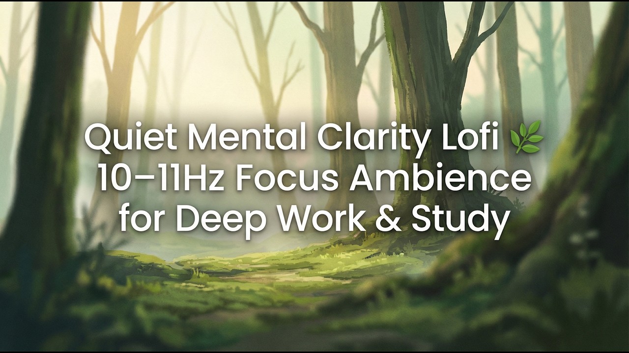 Deep Mental Clarity 🌿 Lofi Focus Music (10–11Hz Brainwave Ambience)
