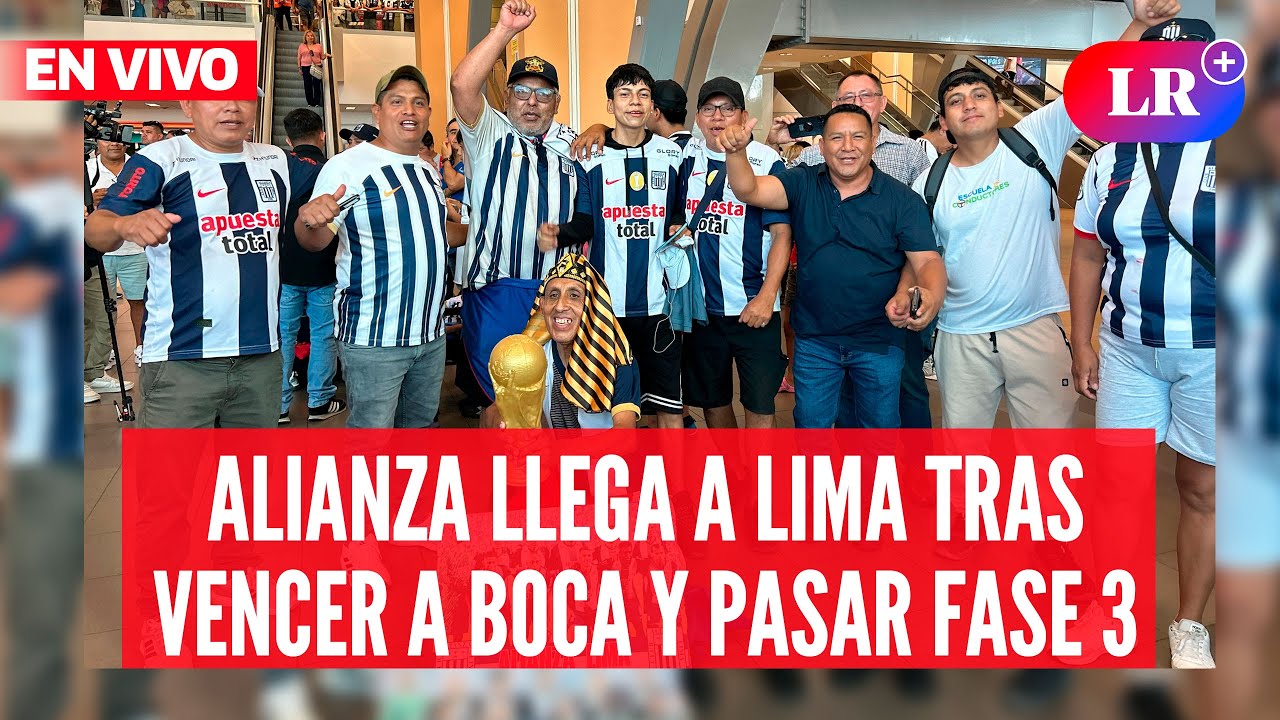 Alianza Lima: entre cánticos hinchas reciben a jugadores blanquiazules tras vencer a Boca| #EnVivoLR