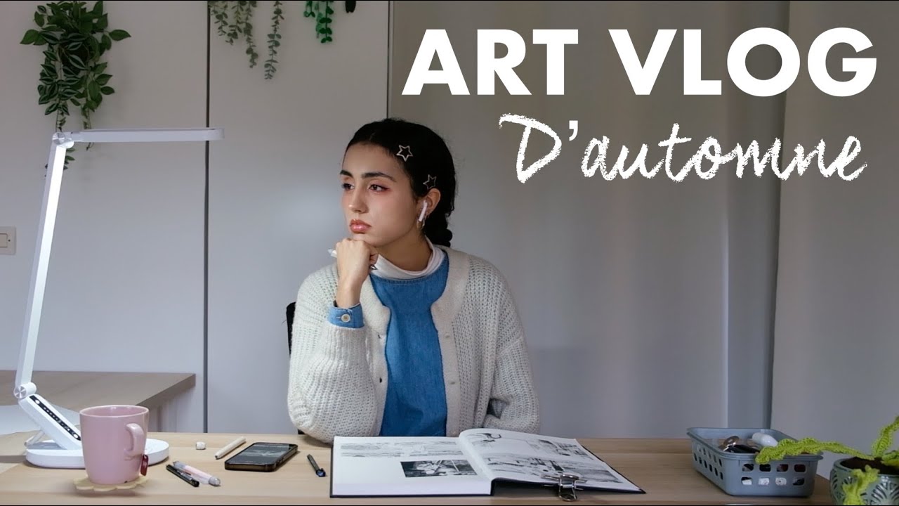 ART VLOG d'automne 🍂 // apprentissage du dessin, shopping Ikea, sketchbook