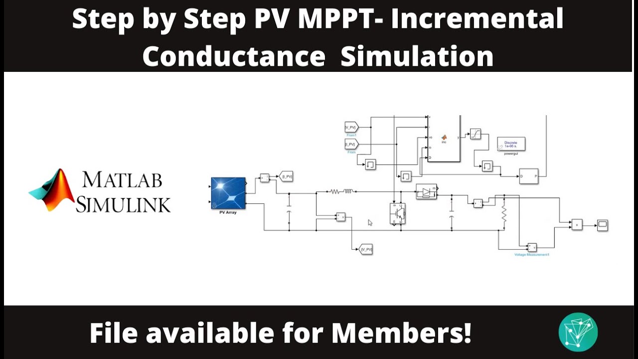 Инкрементальная проводимость фотоэлектрического MPPT-модуля в Simulink / MATLAB | Шаг за шагом |