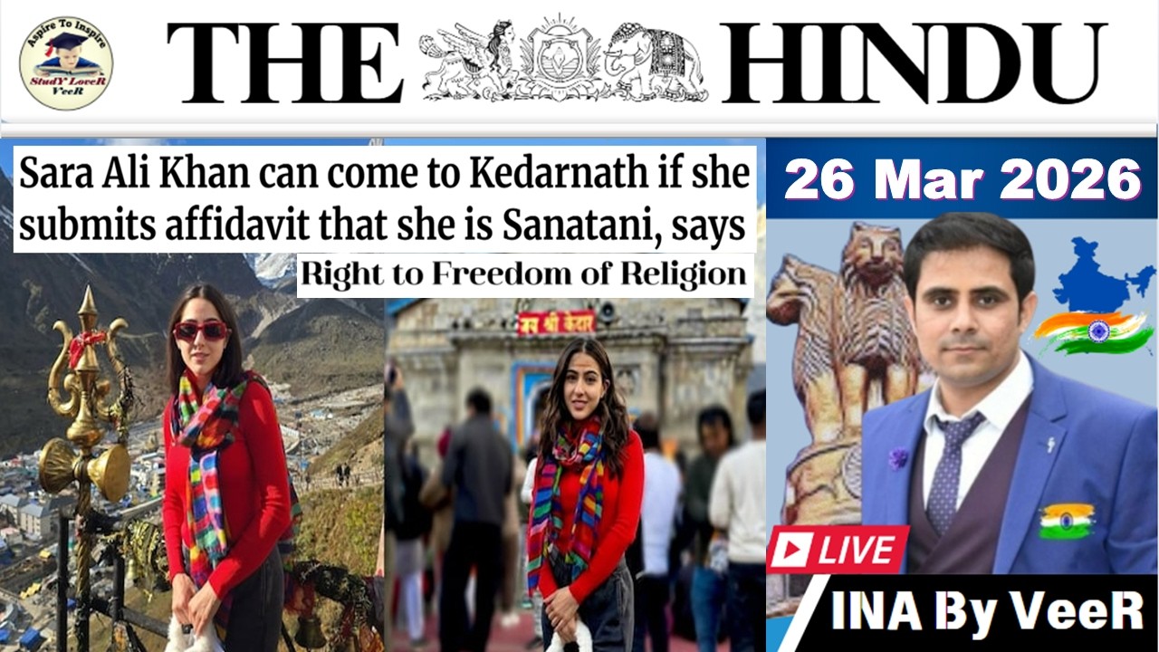 The Hindu Analysis Today | 26 March 2026 | The Hindu NewsPaper Today | UPSC Current Affairs Today