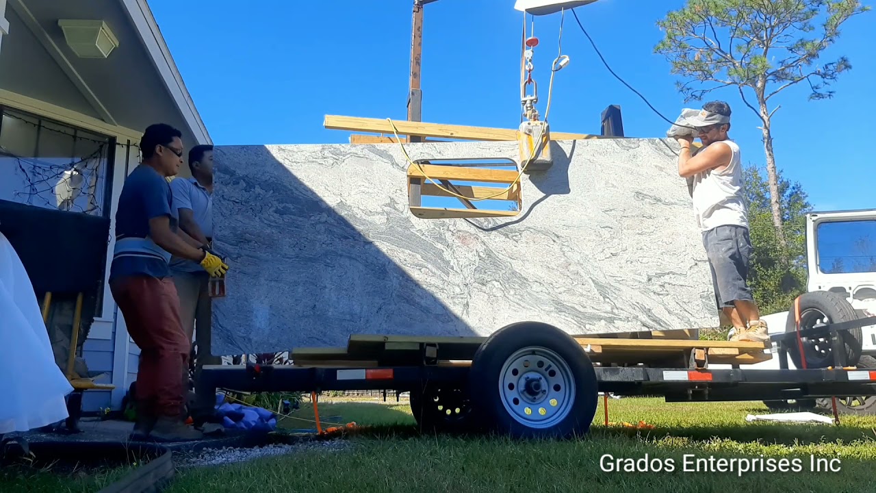 Overhead crane trailer #1 in action..