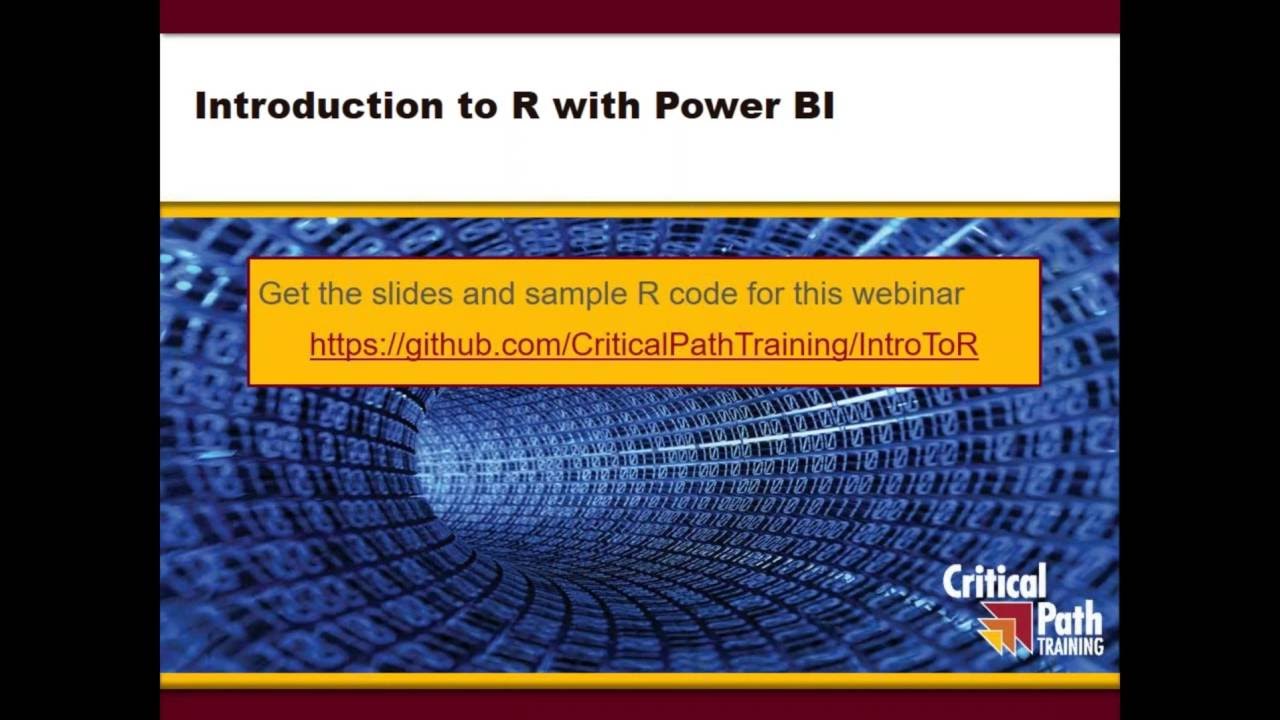 Introduction to R using Power BI Desktop