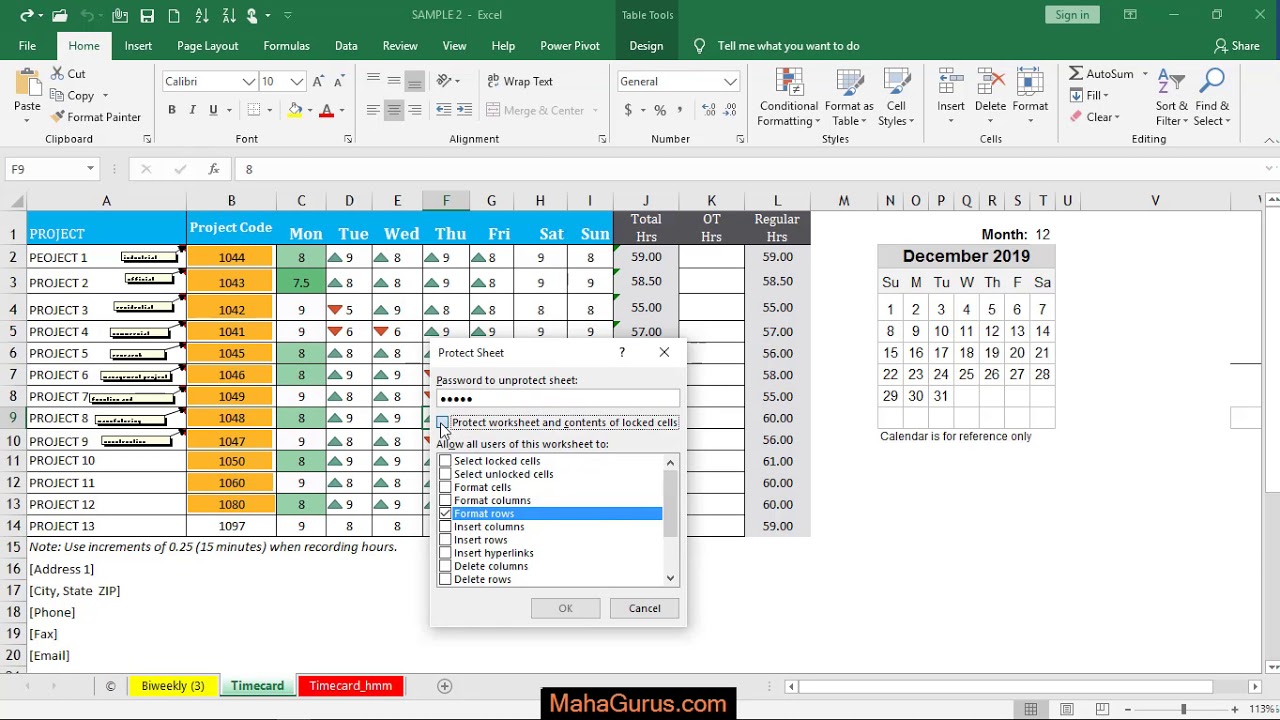 How to Protect Sheet in Excel- Protect Sheet in Excel Tutorial