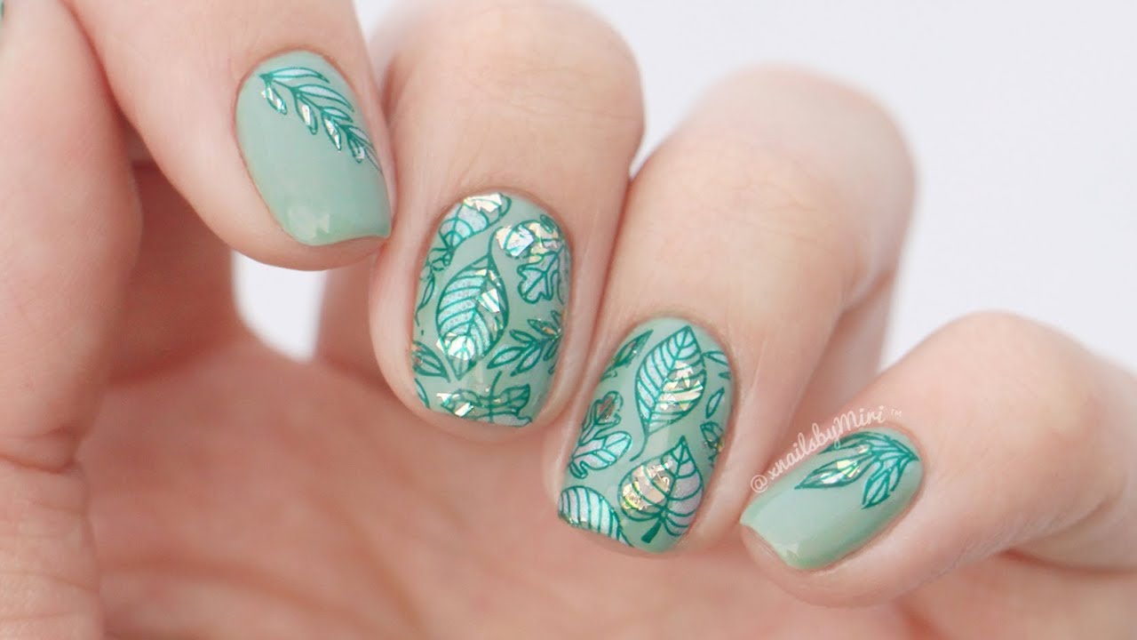 Fall Leaves Nail Art
