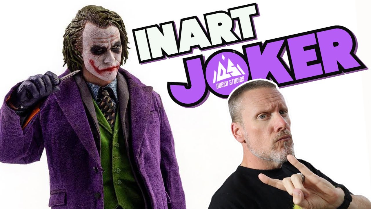 Joker By INART Sculpted Hair The Dark Knight 1/6 Scale Figure Unboxing & Review