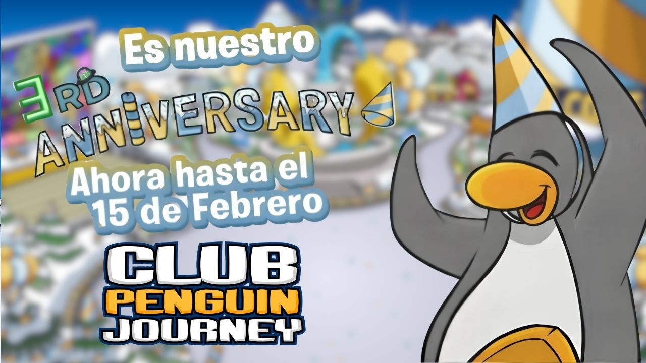 ¡3rd Aniversario de Club Penguin Journey! 🎂 Fiesta, ítems gratis y sorpresas