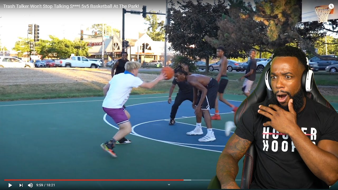 TJASS DISRESPECTED HIM! Trash Talker Won't Stop Talking S***! 5v5 Basketball At The Park!
