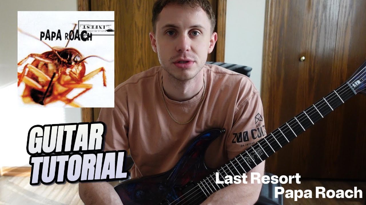 Papa Roach - Last Resort Guitar Tutorial + TABS IN DESCRIPTION