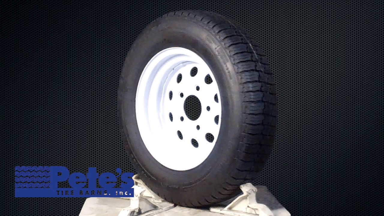 ST145R12 Carlisle Radial Trail HD Trailer Tire and Wheel (8 Ply) (5 Lug)