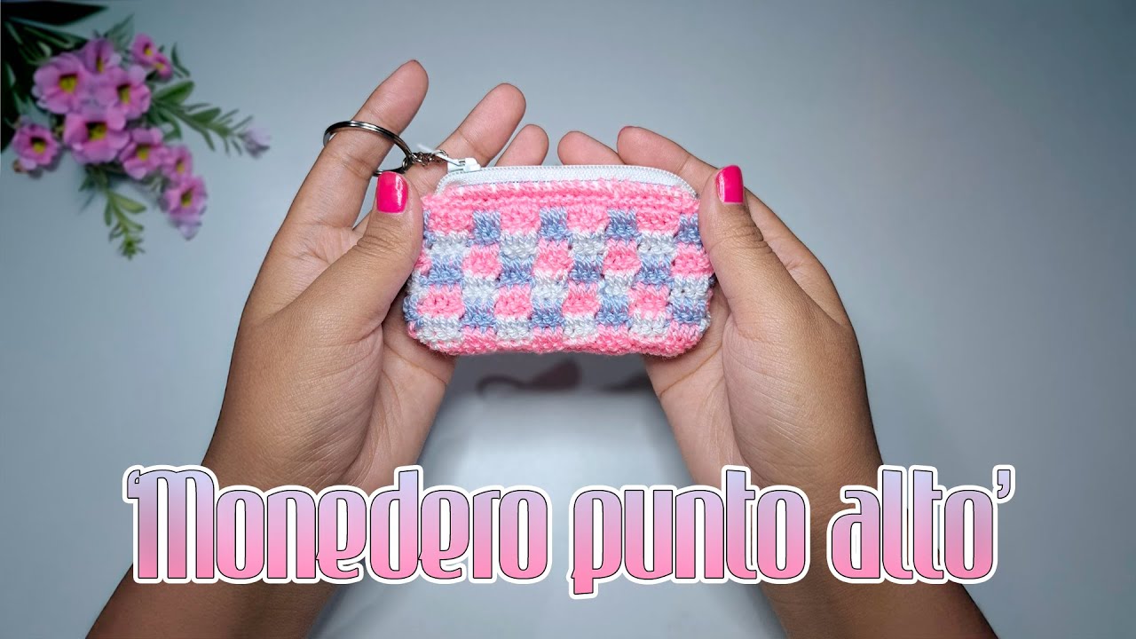 MONEDEROS TEJIDOS A CROCHET CON CIERRE 👛