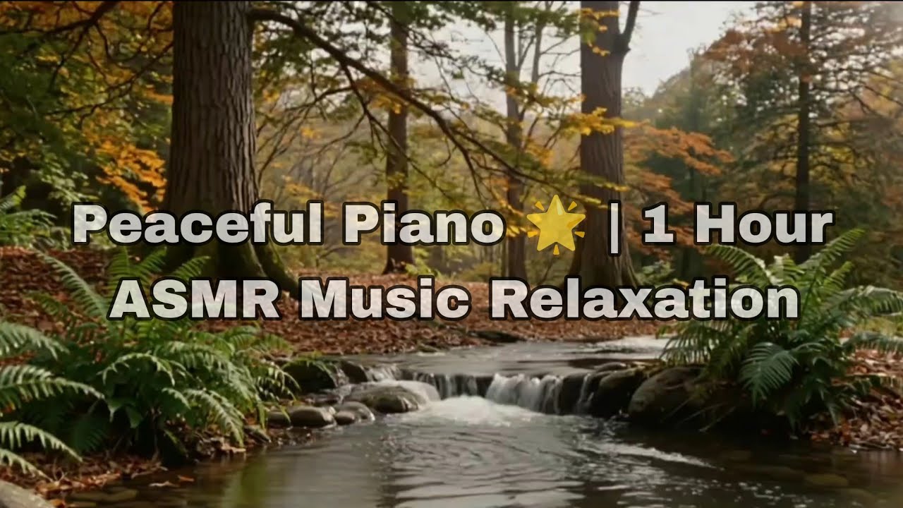 Peaceful Piano 🌟 | 1 Hour ASMR Music Relaxation