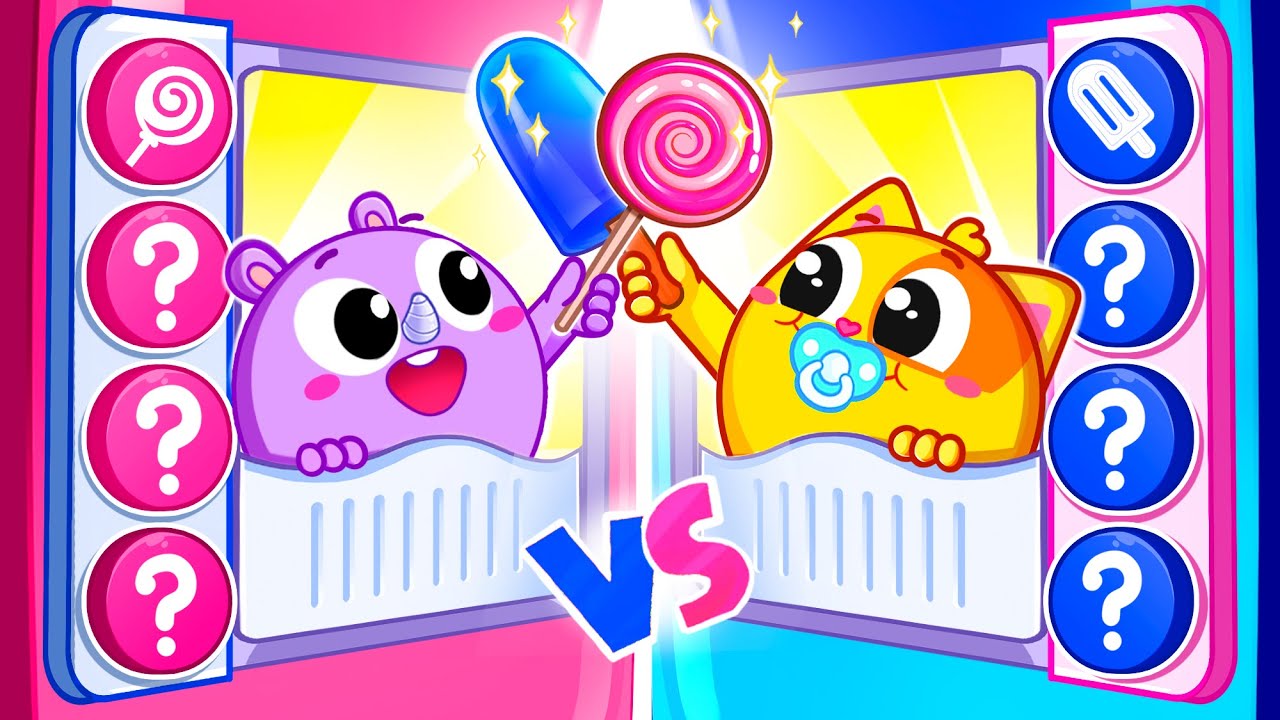 Pink vs Blue Vending Machine for Kids | Funny Song For Baby & Nursery Rhymes by Toddler Zoo