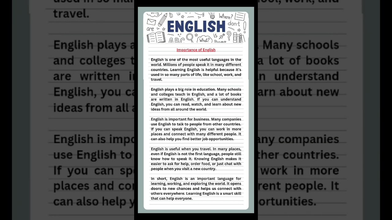 Essay on 