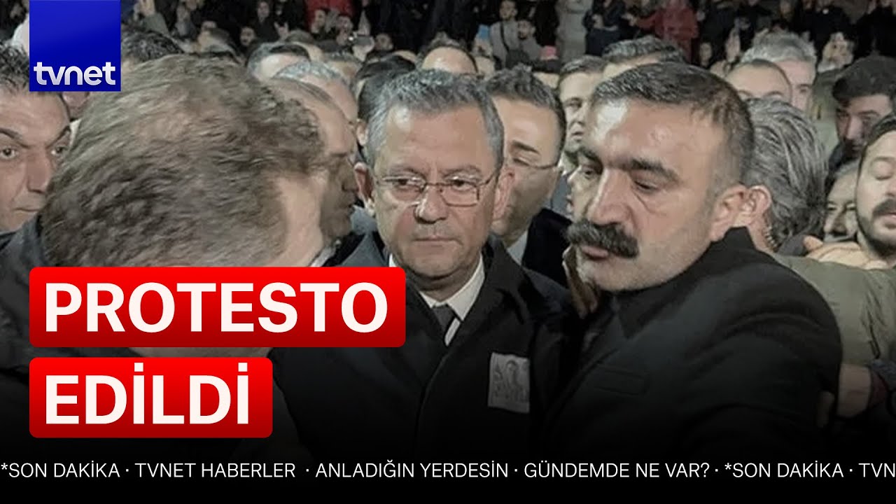 Manisa'daki şehit cenazesinde Özgür Özel protesto edildi! 