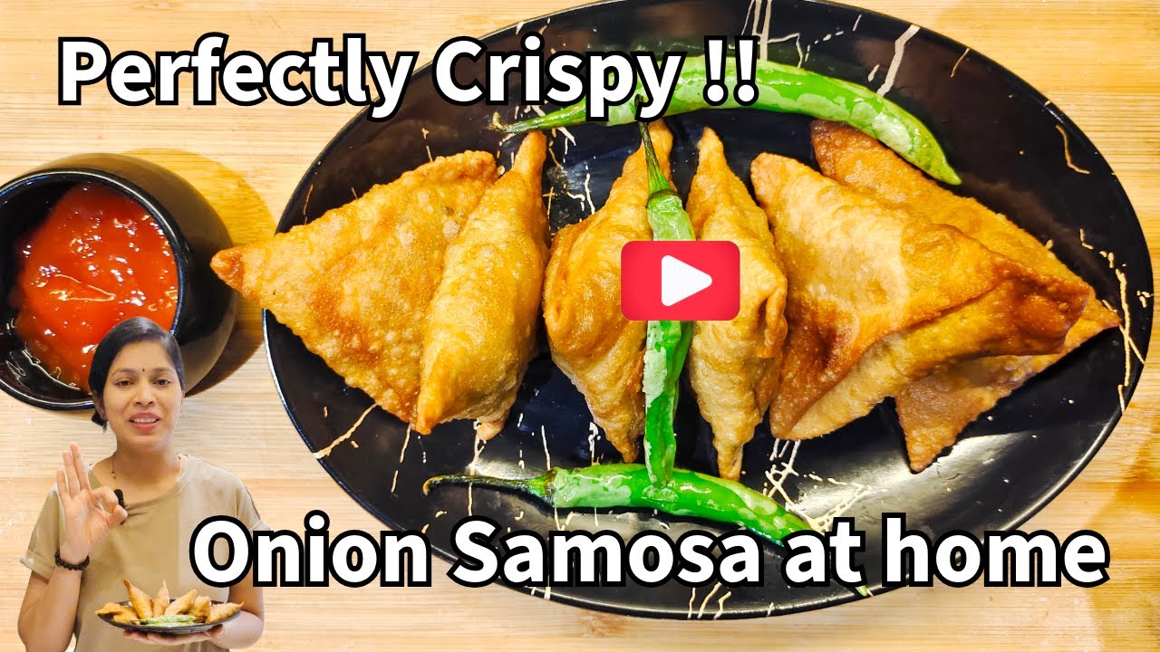 🔥 Crispy Onion Samosa Recipe 🔥