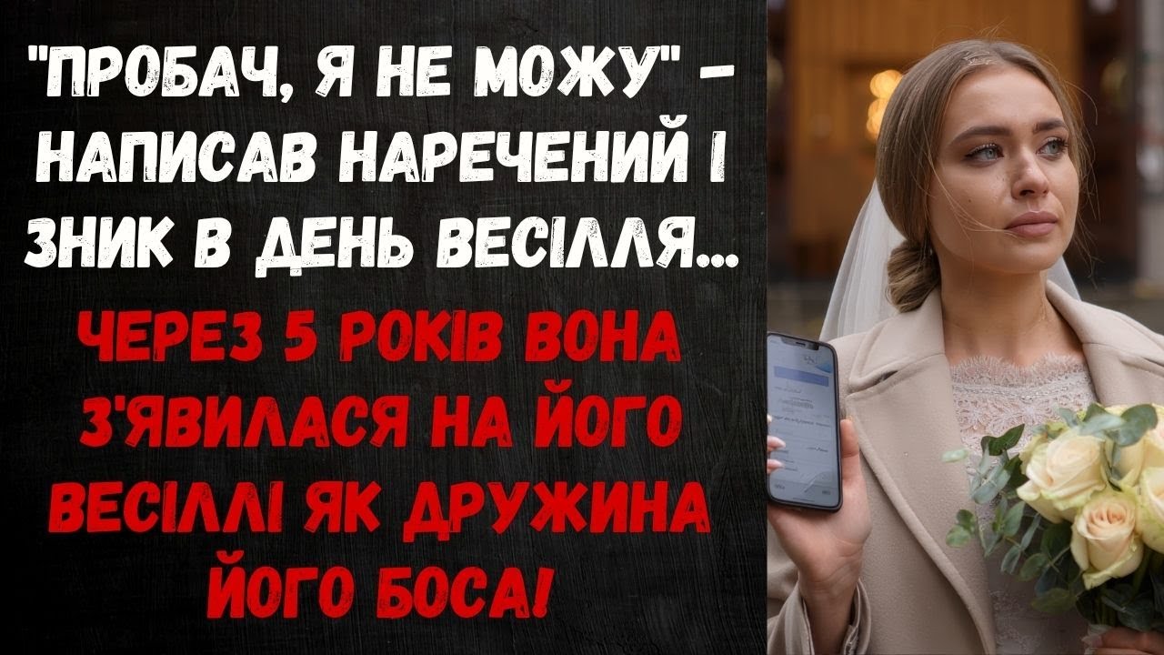НАРЕЧЕНИЙ ВТІК ВІД ВІВТАРЯ І ЗАЛИШИВ НАРЕЧЕНУ САМУ В ЦЕРКВІ...