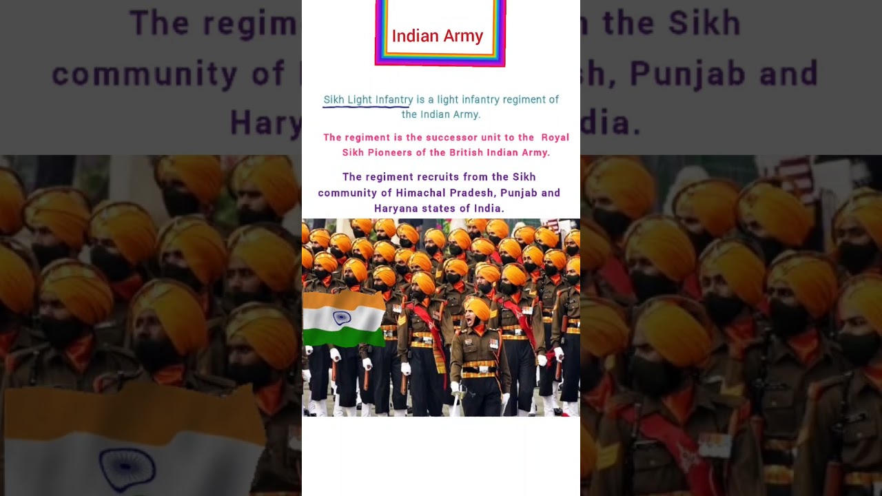 Indian Army Sikh Light Infantry 🔥🇮🇳🇮🇳