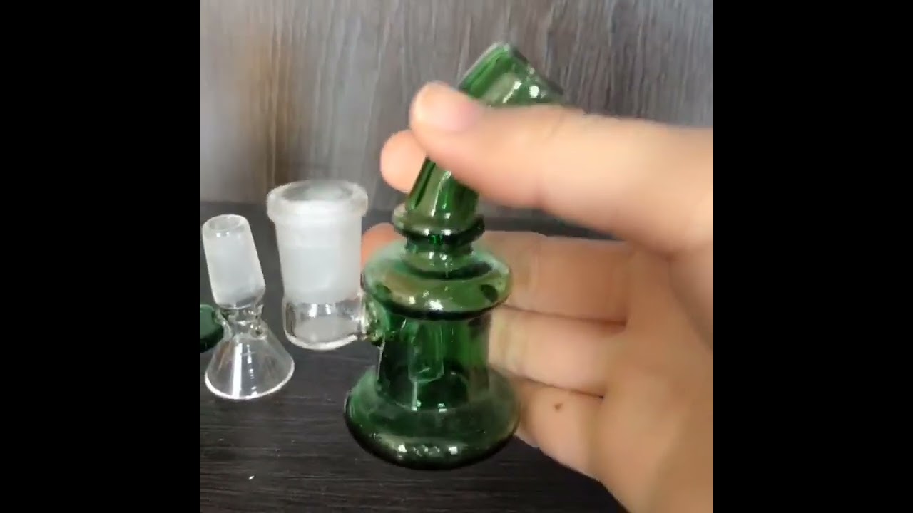 Mini glass water pipe