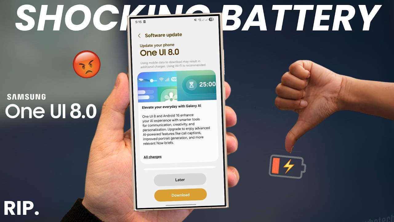 Samsung One UI 8.0 Galaxy S24 Ultra &mdash; проблема с разрядкой аккумулятора