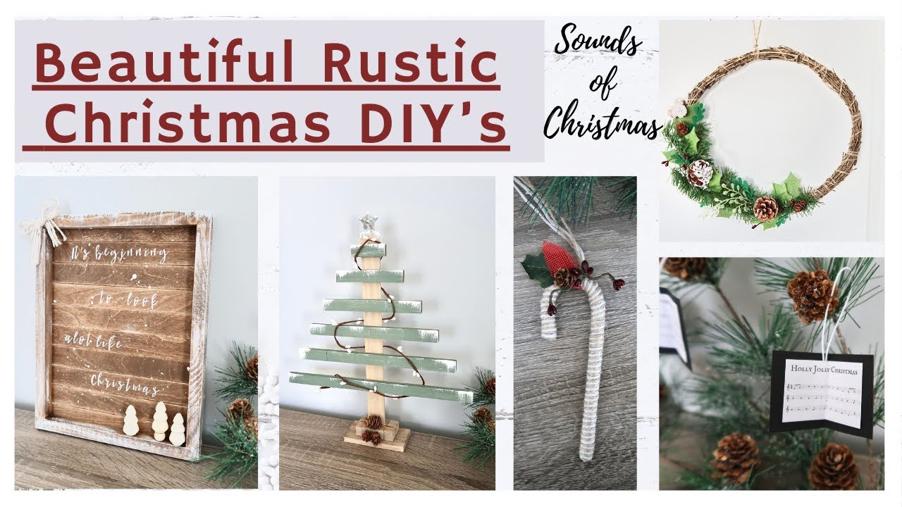 BEAUTIFUL RUSTIC CHRISTMAS DECOR * Simple Christmas DIY’s * Sounds of Christmas * BlondieNextDoor