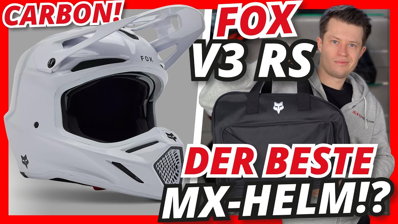 Der PERFEKTE MOTOCROSSHELM?! Individualisierbarer Carbon-MX-Helm ⛑️ Fox V3 RS