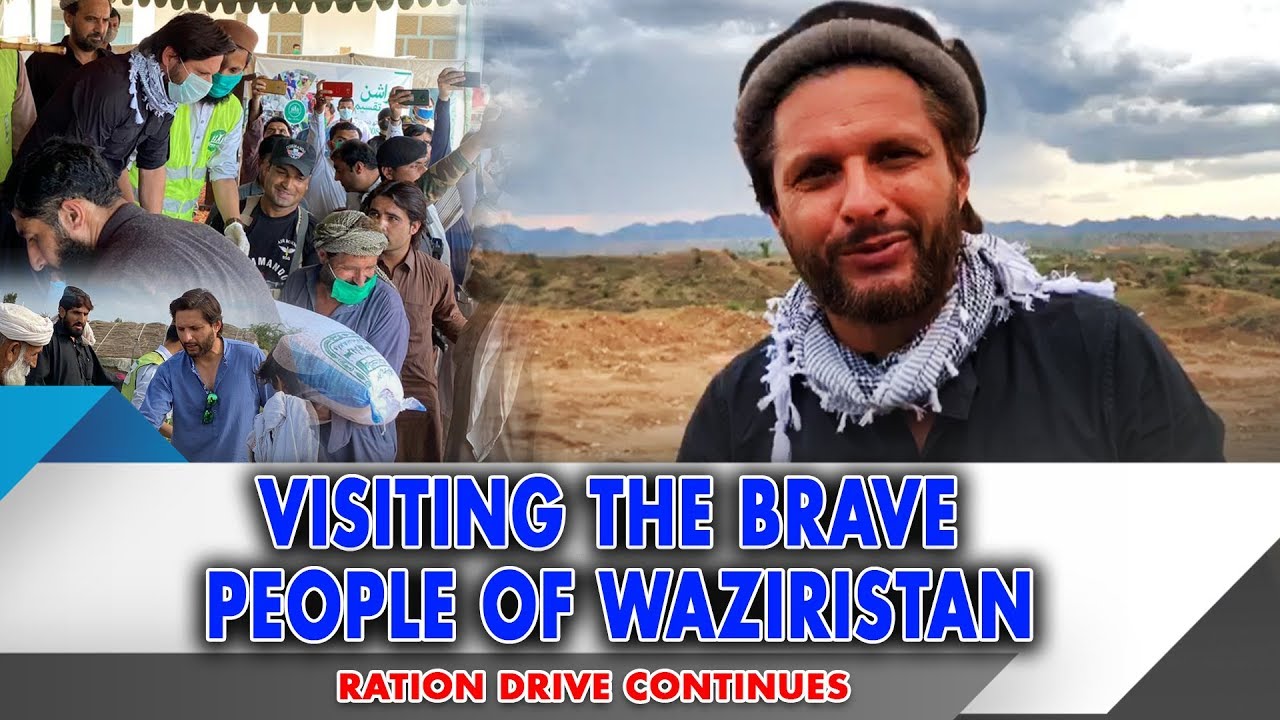 Visiting the brave people of Waziristan | Ration drive continues | Shahid Afridi