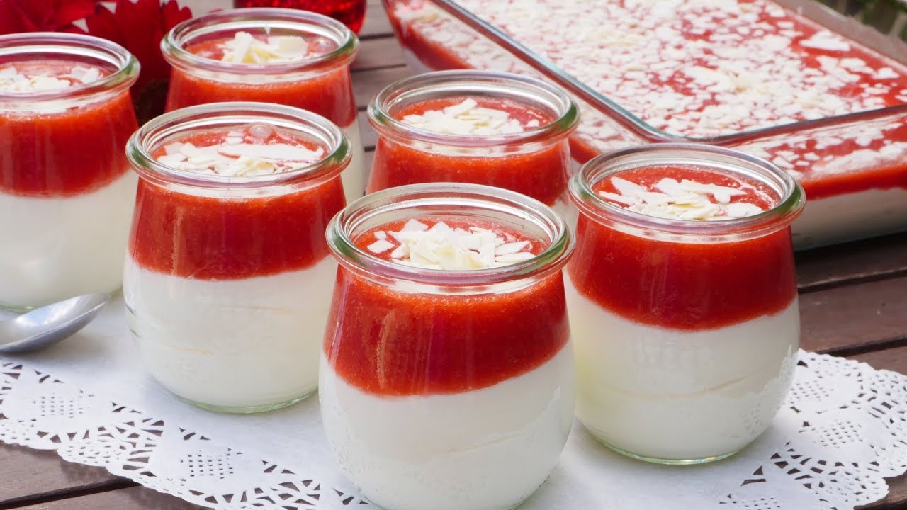Spaghetti Eis Dessert im Glas (Leckeres Dessert für Kindergeburtstage & Partys)