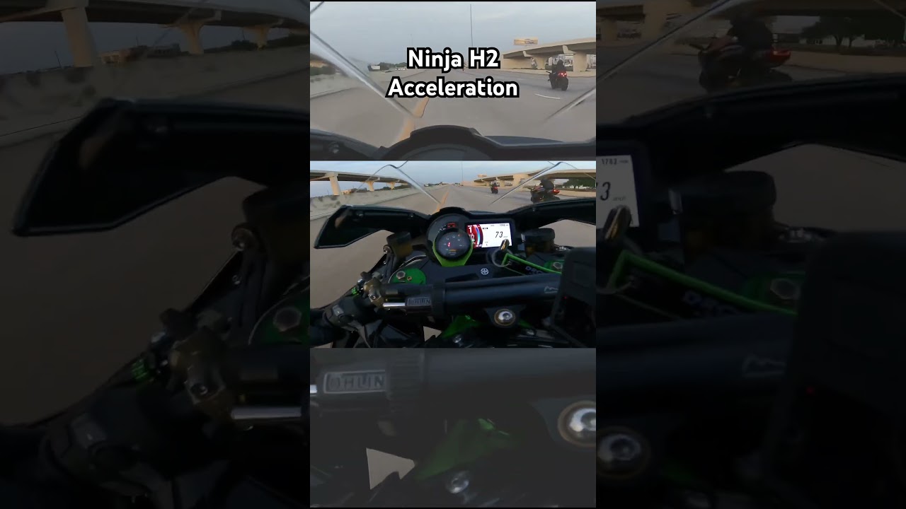 Crazy Kawasaki Ninja H2 Acceleration 🤯