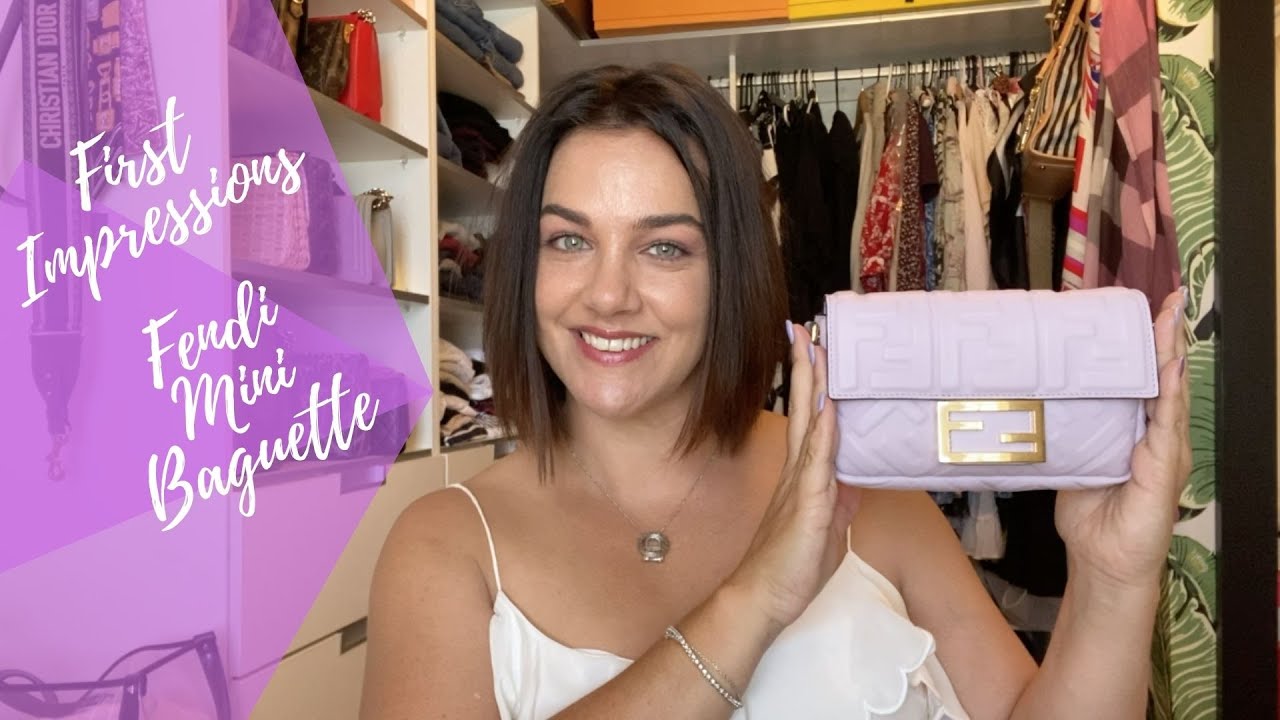 Первые впечатления — Fendi Mini Baguette, включая фотографии моделей и их размер