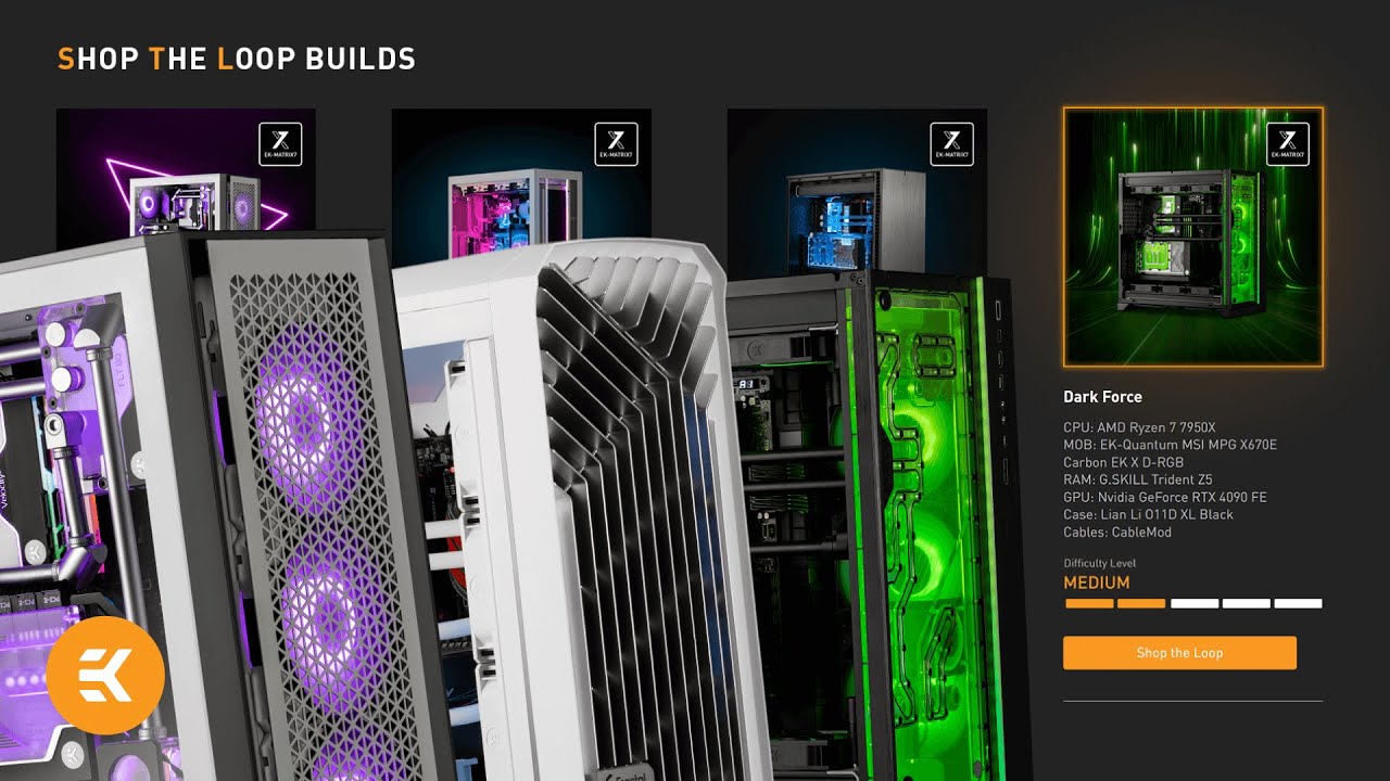 Get Liquid-Cooling Inspiration With EK&rsquo;s &ldquo;Shop the Loop&rdquo; Builds & Gaming PCs