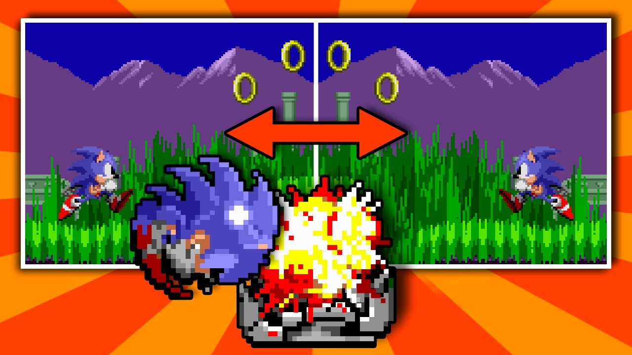 Sonic, but Monitors Make Everything Backwards! - Sonic Rom Hack