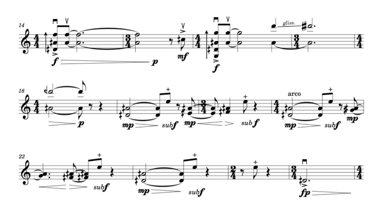 Microtonal Study for Violin