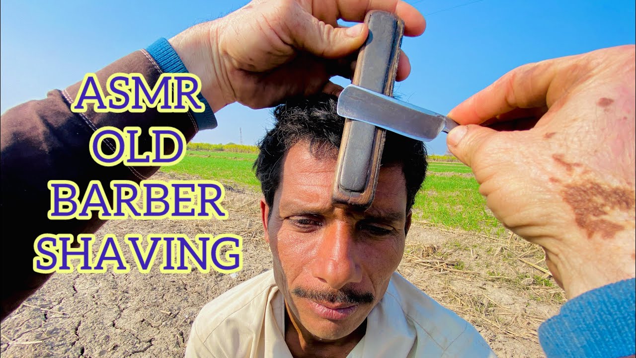OLD BARBER || SHAVING HAIRCUT || FROM OLD BARBER 💈FROM ASMR ISHFAQ{ASMR SLEEP}