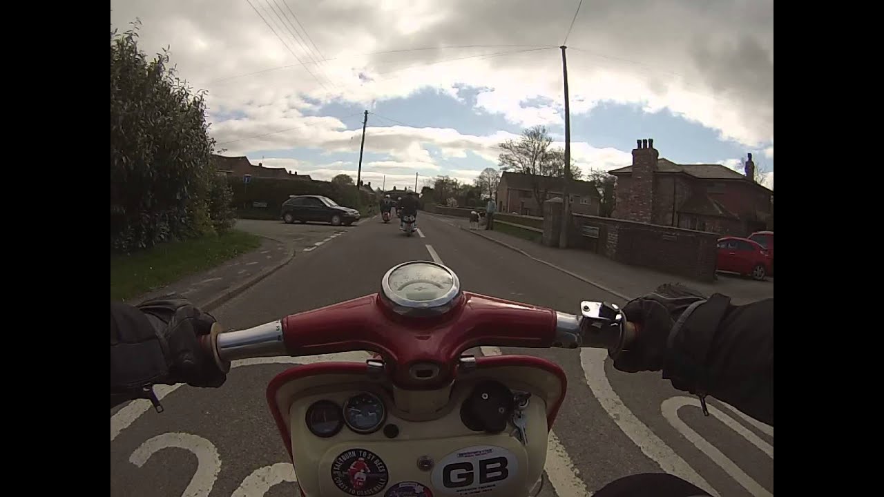 Lambretta Li Series 1, SBC GoPro test through Wales and Shropshire