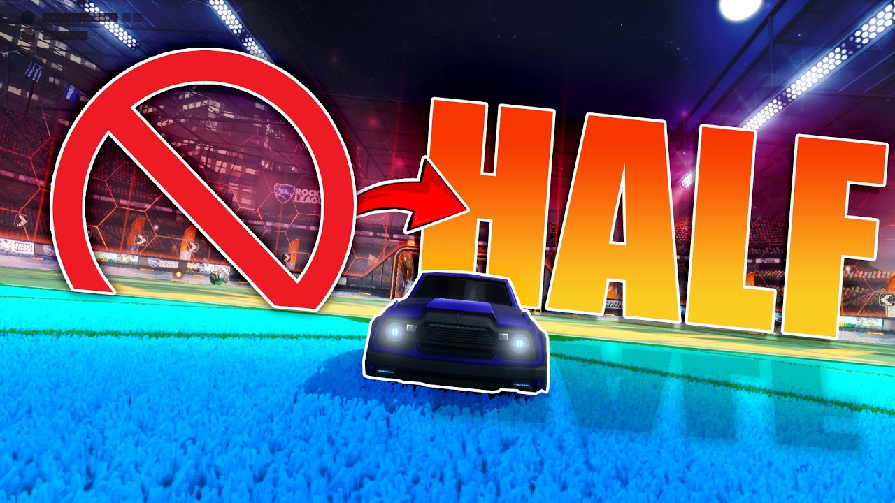 Rocket league but I Can't Cross Half (4)