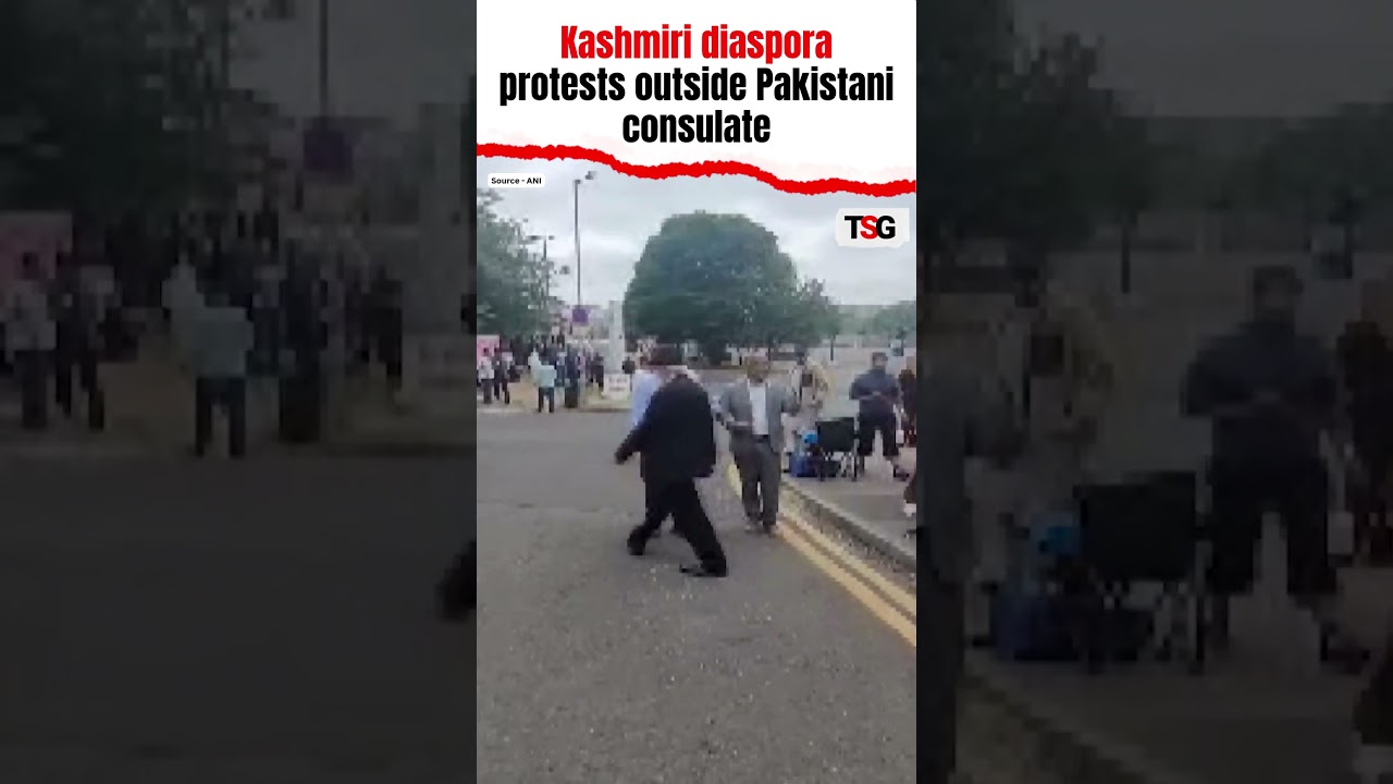 Kashmiri Diaspora Protest Outside Pakistani Consulate in Bradford Over PoK Abuses | TSG
