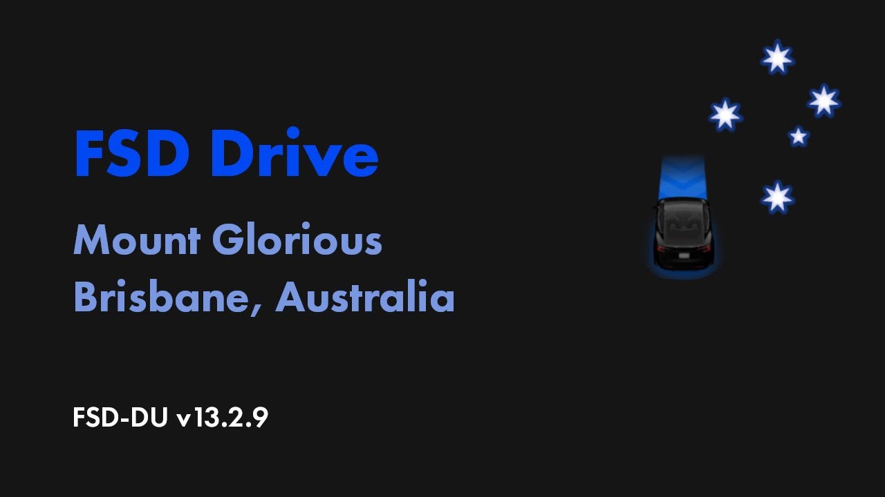 Tesla Full Self Driving Australia - Mount Glorious