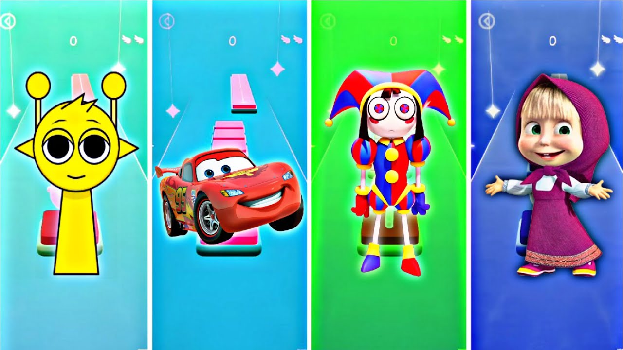 Sprunki 🆚McQueen 🆚Digital circus 🆚Masha🆚TileRush 🍪🍭