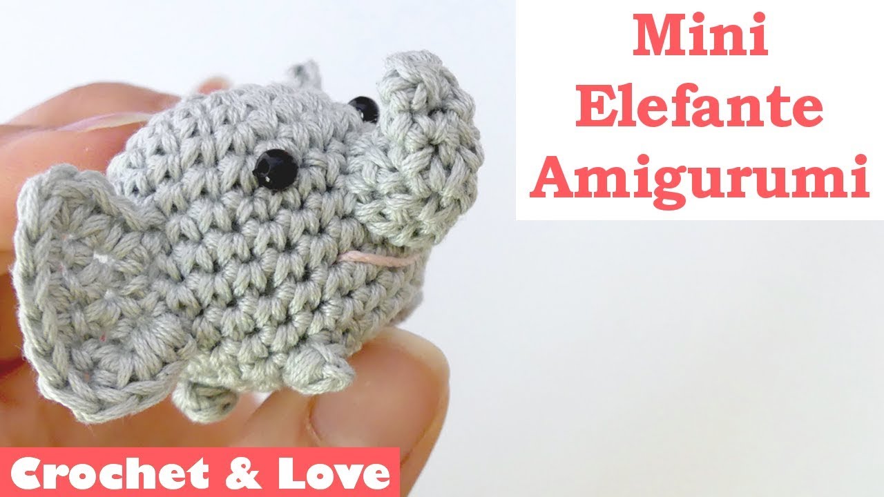 Tutorial mini Elefantino Amigurumi - Portachiavi ad uncinetto