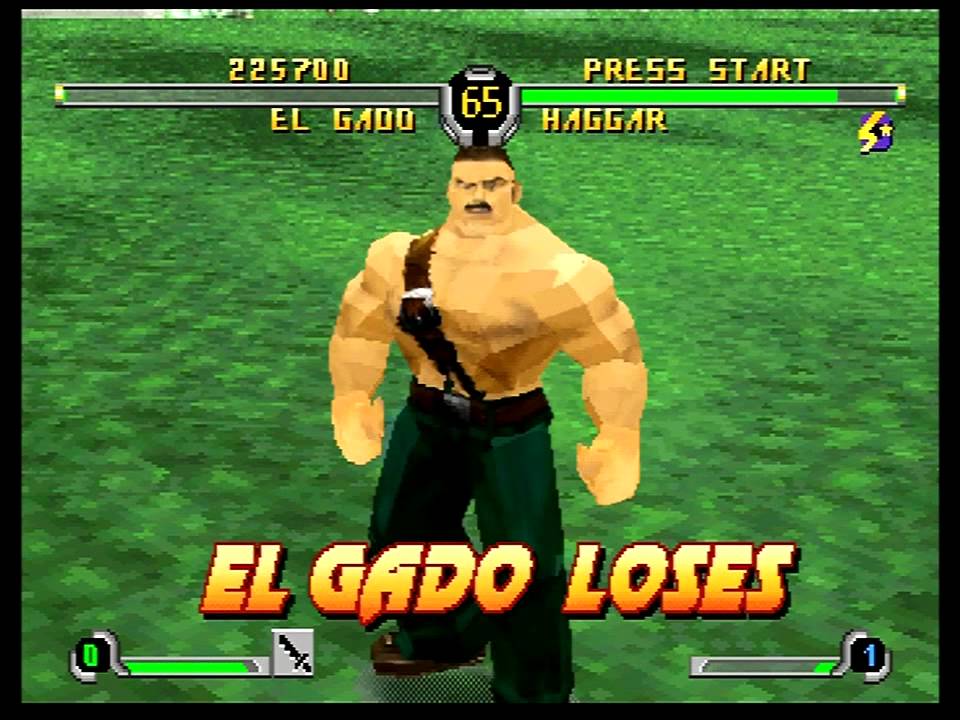 Final Fight Revenge (Sega Saturn) Arcade Mode as El Gado