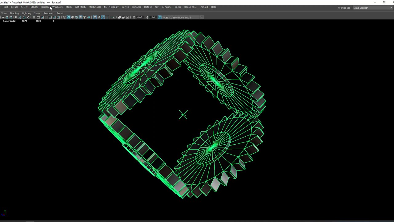 Maya expressions - reflecting and animated gears