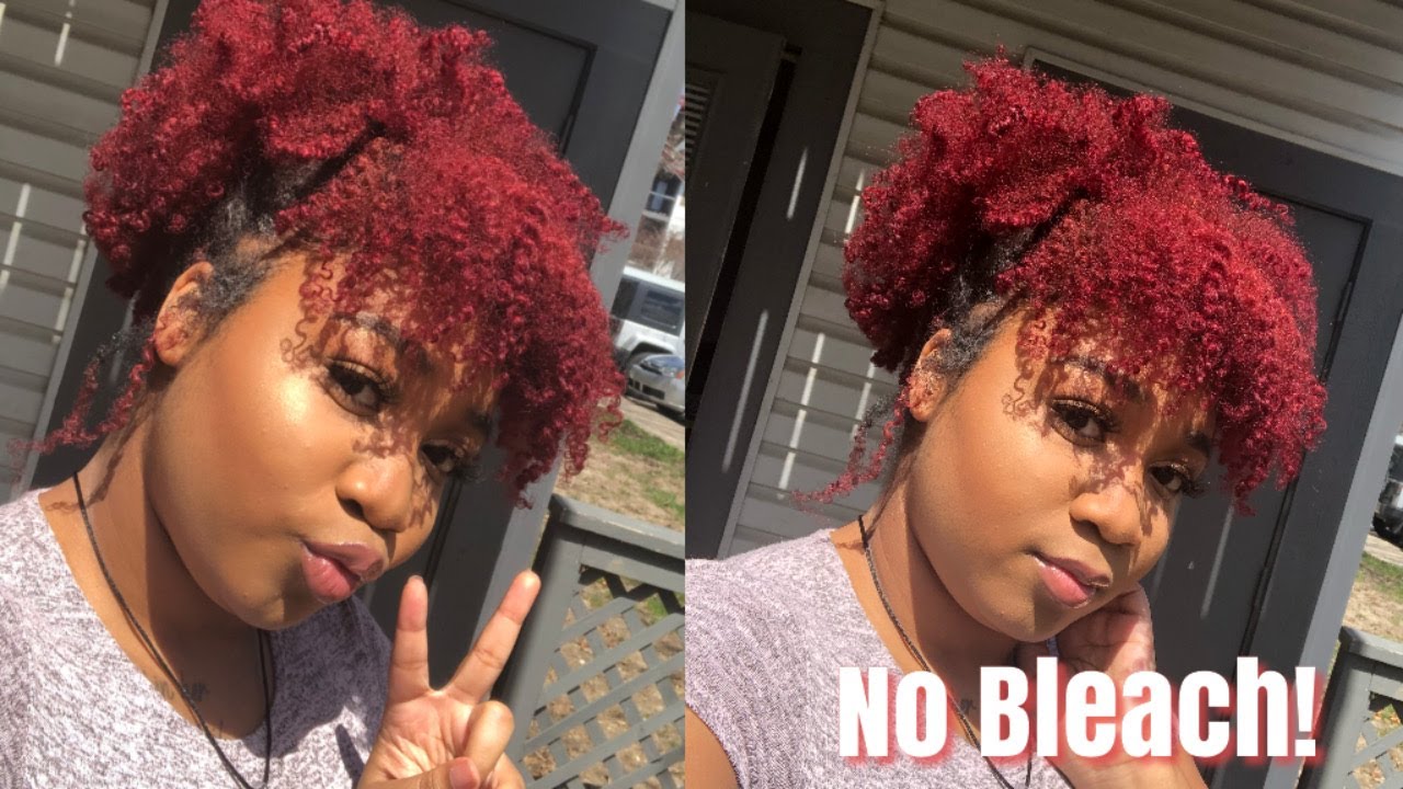 Watch Me Dye My Hair Red In Quarantine | Kiss Tintation Red Velvet