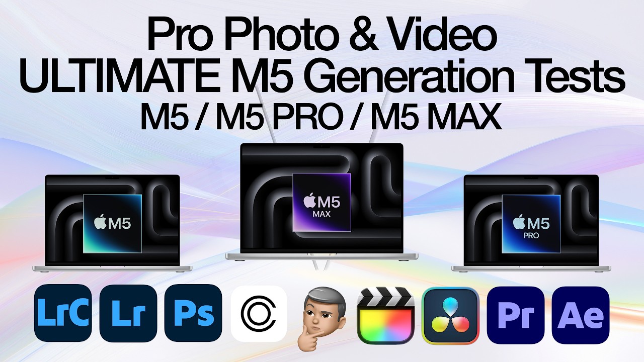 Полное тестирование фото- и видеосъемки на M5 Gen Pro | Все модели M5, M5 PRO, M5 MAX