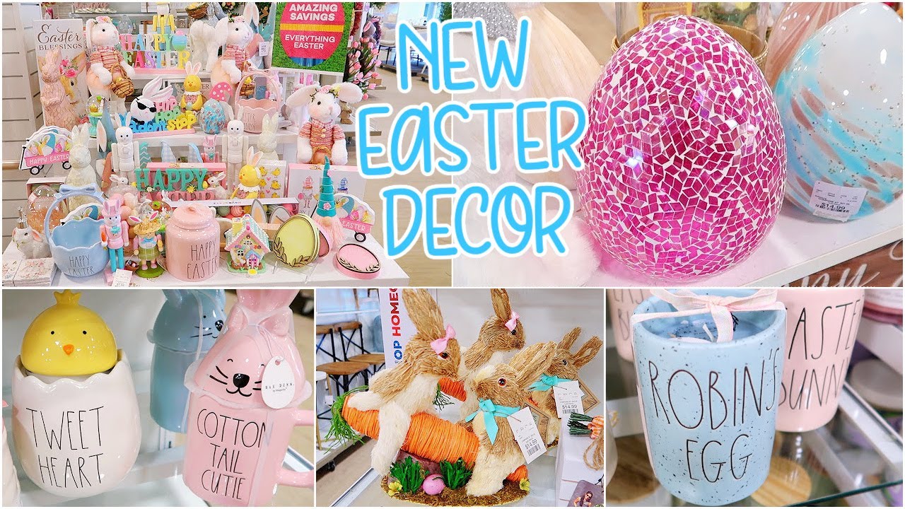 NEW HOMEGOODS EASTER DECOR + HOME DECOR SHOP WITH ME | EASTER DECOR 2022