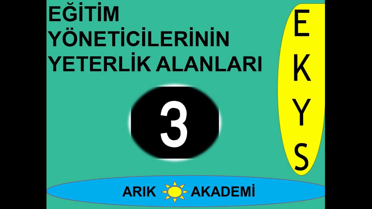 EĞİTİM YÖNETİCİLERİNİN YETERLİK ALANLARI 3  EKYS 2020