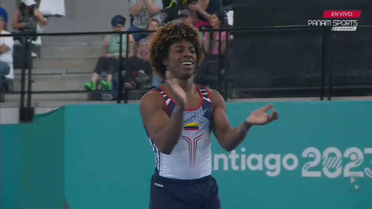 Juan Larrahondo (COL) - Floor Exercise - 2023 Pan American Games Men's Gymnastics Event Final