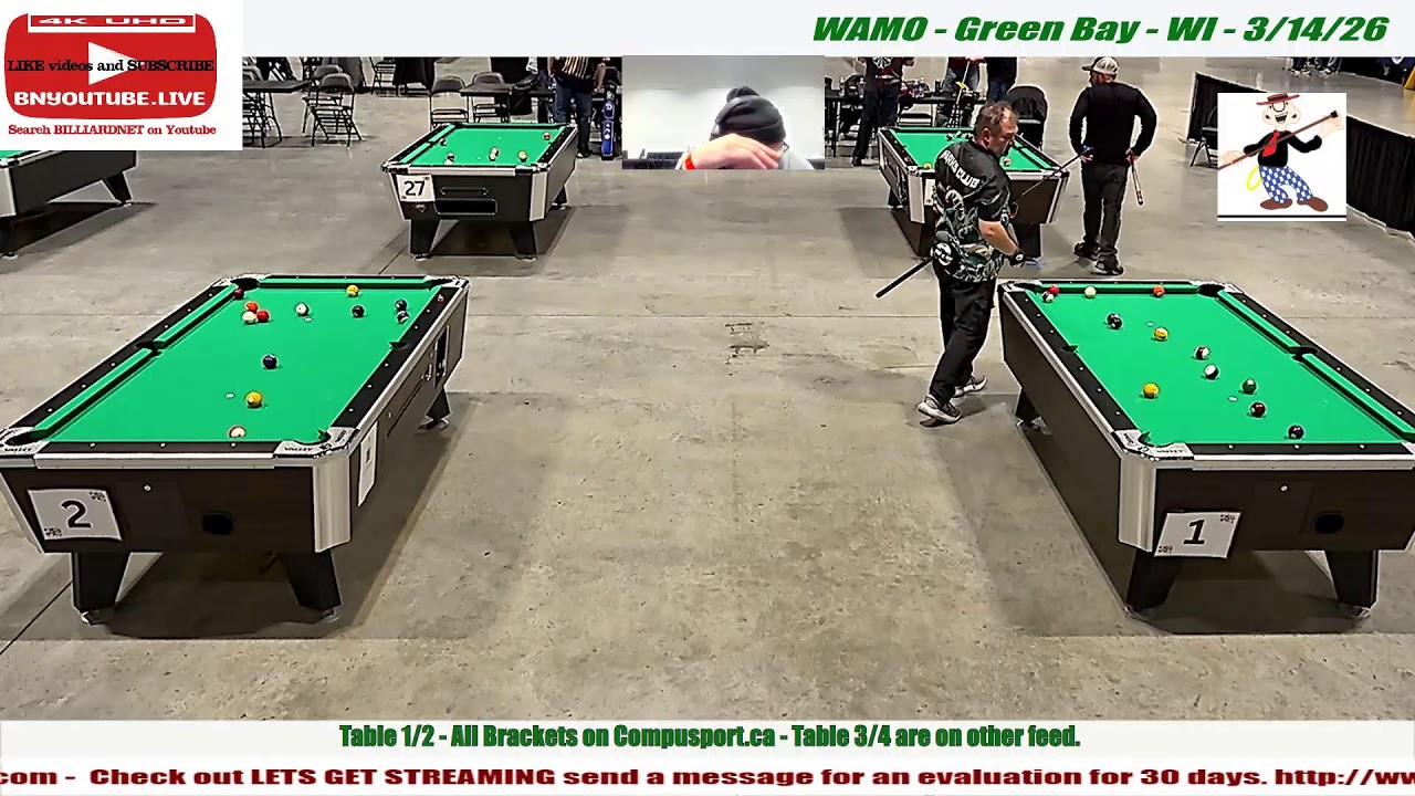 WAMO - Teams Div 1 Bracket - Pitbulls V Captains Crew - Green Bay Wi - 3/14/26