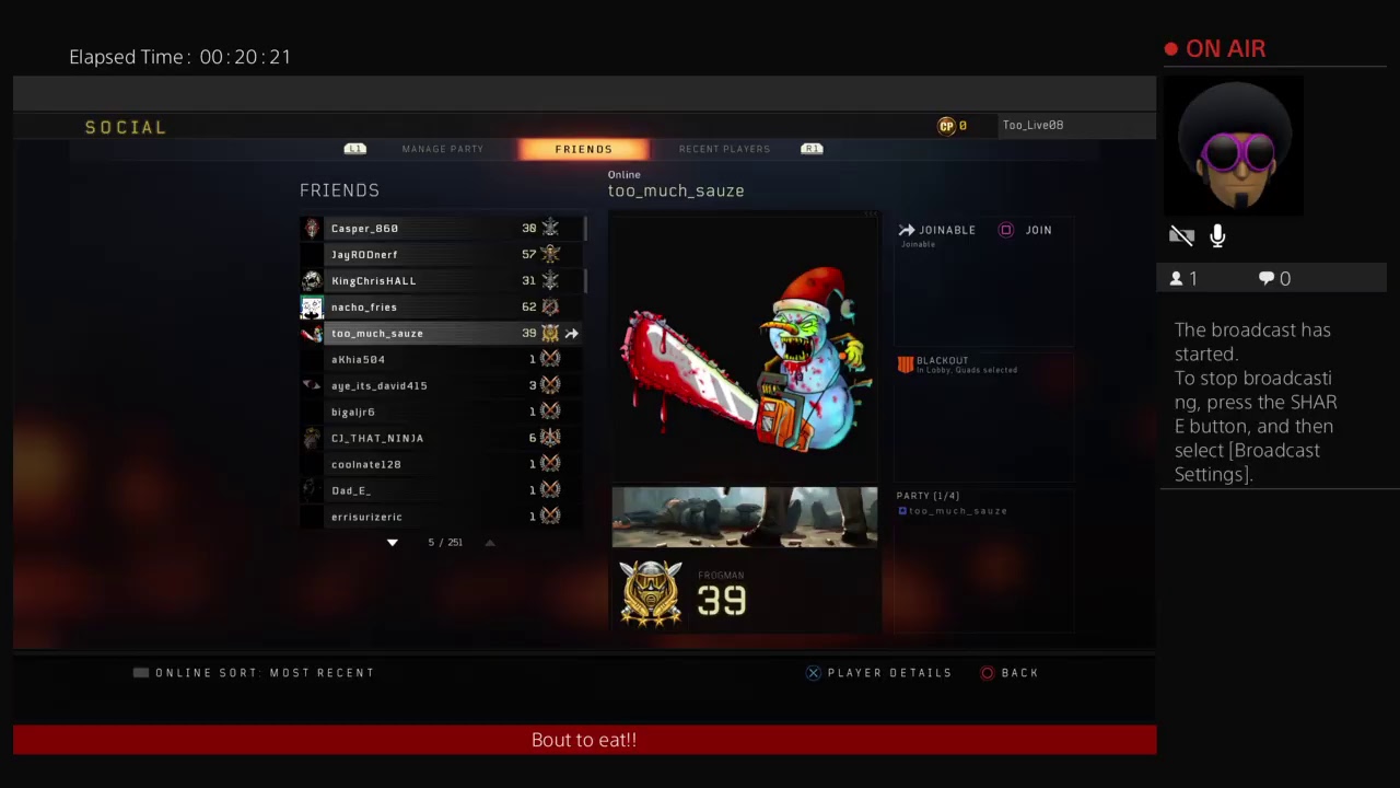 Too_Live08's Live PS4 Broadcast
